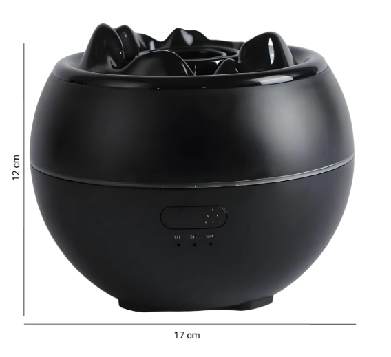 Difusor Aroma Portátil Humidificador Luz Led Efecto Llama