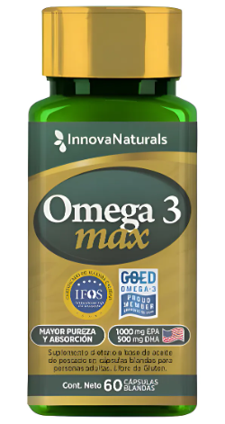 Omega 3 Max 1000 Epa + 500 Dha Innovanaturals 60caps IFOS GOED