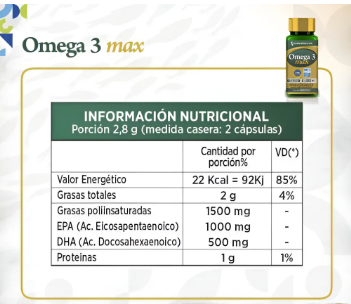 Omega 3 Max 1000 Epa + 500 Dha Innovanaturals 60caps IFOS GOED