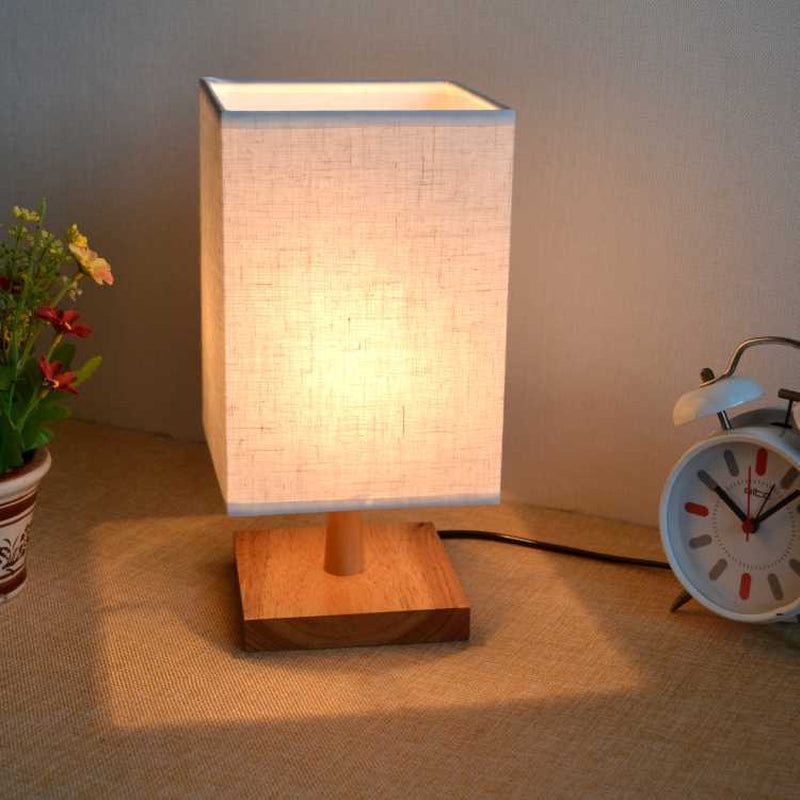 Creative Bedroom Bedside Solid Wood Table Lamp Small Night Lamp